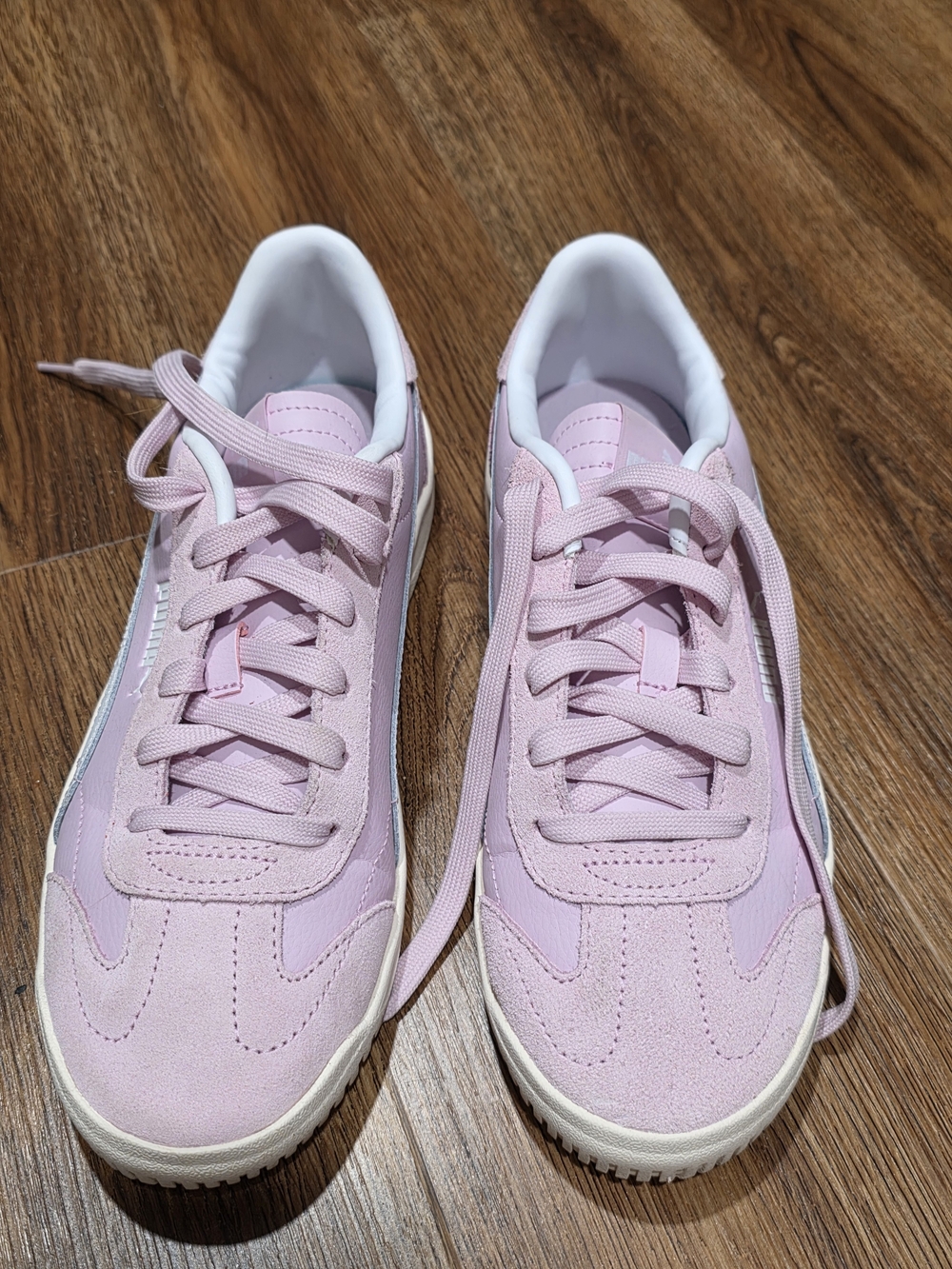 PUMA Club II Era Pink & White Sneakers US 8.5